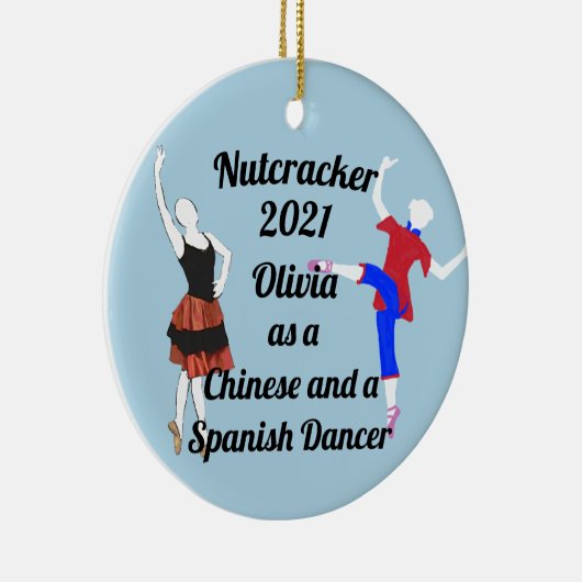 Nutcracker Ornament Chinesisch und Spanisch Tänzer (Rechts)