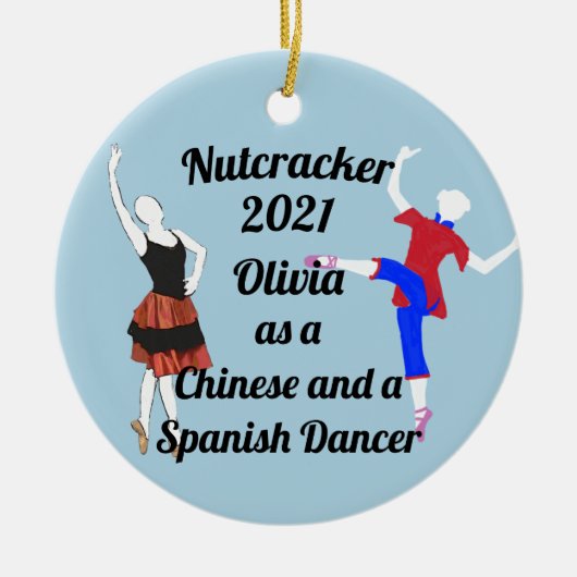 Nutcracker Ornament Chinesisch und Spanisch Tänzer (Vorne)