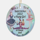 Nutcracker Ornament-Clown, Party Girl, Begleiter Keramik Ornament (Links)