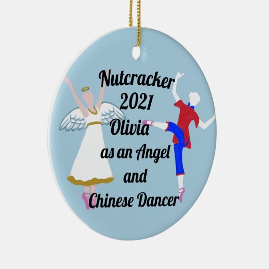 Nutcracker-Ornament - Engel und Chinesisch Keramik Ornament (Rechts)