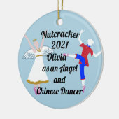 Nutcracker-Ornament - Engel und Chinesisch Keramik Ornament (Links)