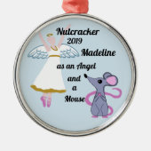 Nutcracker-Ornament - Engel und Maus Ornament Aus Metall (Vorne)