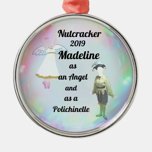 Nutcracker Ornament - Engel und Polichinelle (Vorne)