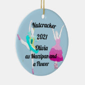 Nutcracker Ornament-Marzipan und eine Blume-Kerami Keramik Ornament (Rechts)