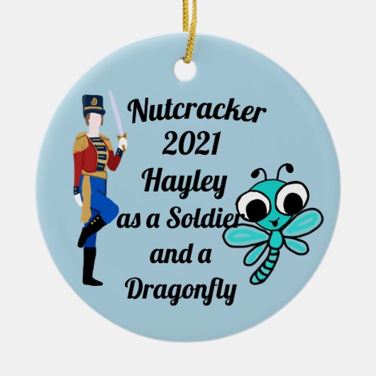 Nutcracker Ornament Soldier und Dragonfly (Vorne)
