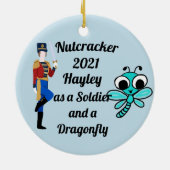 Nutcracker Ornament Soldier und Dragonfly (Hinten)