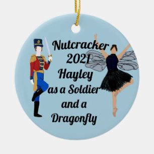 Nutcracker Ornament Soldier und Dragonfly-Keramik