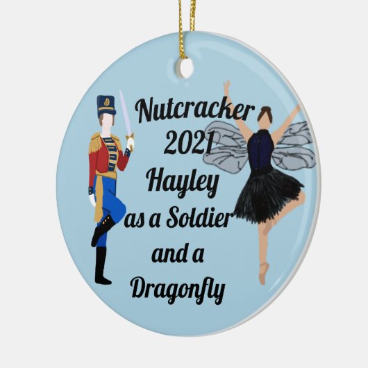 Nutcracker Ornament Soldier und Dragonfly-Keramik (Links)