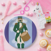 Nutcracker Paper Napkin Blue-Purple Soldier Pappteller (Party)