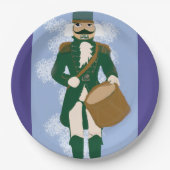 Nutcracker Paper Napkin Blue-Purple Soldier Pappteller (Vorderseite)