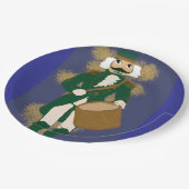 Nutcracker Paper Napkin Navy Blue Soldier Pappteller (Schrägansicht)