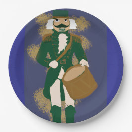 Nutcracker Paper Napkin Navy Blue Soldier Pappteller