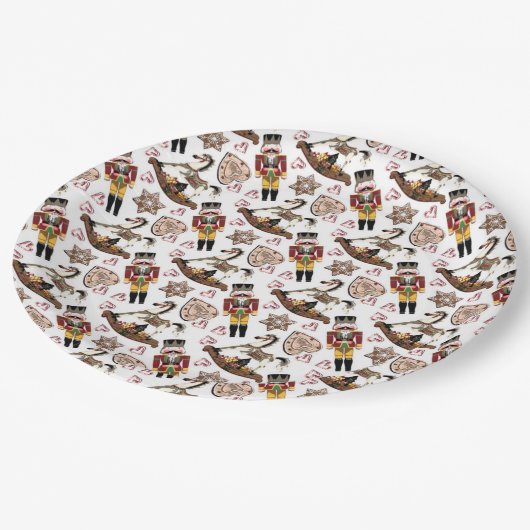 Nutcracker-Papierplatte Pappteller (Schrägansicht)