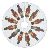 Nutcracker Parade Weihnachtsbaumrock Fleece Weihnachtsbaumdecke (Vorderseite)