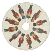 Nutcracker Parade Weihnachtsbaumrock Fleece Weihnachtsbaumdecke (Vorderseite)