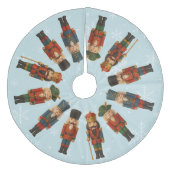 Nutcracker Parade Weihnachtsbaumrock Fleece Weihnachtsbaumdecke (Vorderseite)