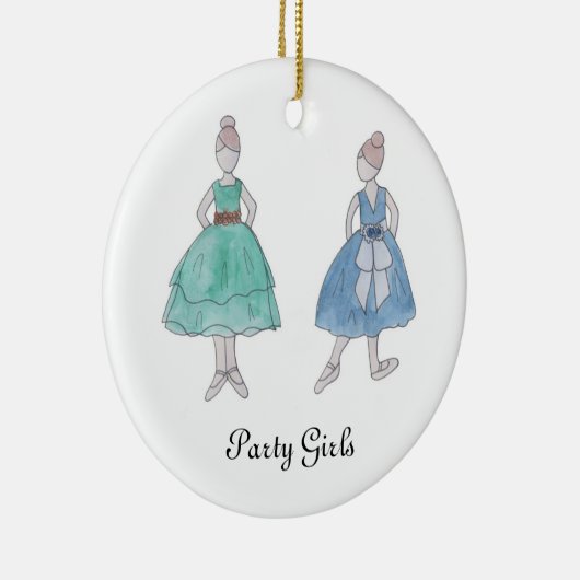 Nutcracker Party Girls Keepake Ornament (Rechts)