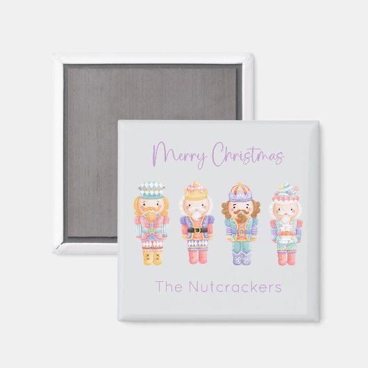 Nutcracker Pastel Christmas Magnet (Vorderseite/Rückseite)