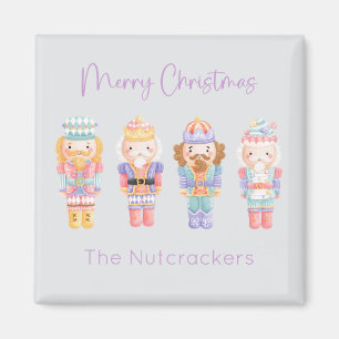 Nutcracker Pastel Christmas Magnet