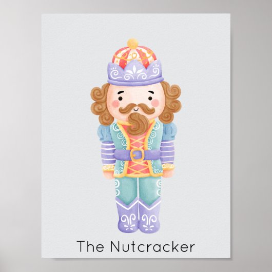 Nutcracker Pastel Christmas Poster (Vorne)