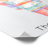 Nutcracker Pastel Christmas Poster (Ecke)