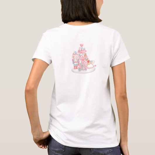 Nutcracker Pastel Christmas T-Shirt (Rückseite)