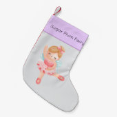 Nutcracker Pastel Sugar Plum Fairy Kleiner Weihnachtsstrumpf (Vorderansicht (hängend))