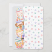 Nutcracker Pastell Weihnachtsgeschenkbörse Einladung (Rückseite)