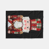 Nutcracker Patchwork Merry Christmas Pajamas Men W Fleecedecke (Vorderseite (Horizontal))