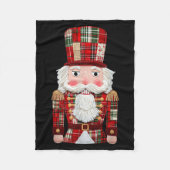 Nutcracker Patchwork Merry Christmas Pajamas Men W Fleecedecke (Vorderseite)