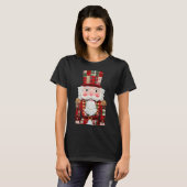 Nutcracker Patchwork Merry Christmas Pajamas Men W T-Shirt (Vorne ganz)
