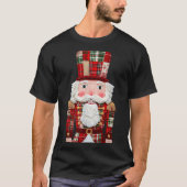 Nutcracker Patchwork Merry Christmas Pajamas Men W T-Shirt (Vorderseite)