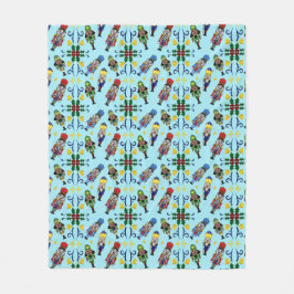 Nutcracker Pattern Blanket Fleecedecke