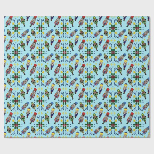 Nutcracker Pattern Geschenkpapier (Flach)