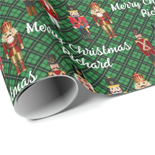 Nutcracker Personalisieren den Namen benutzerdefin Geschenkpapier (Rolleneckpunkt)