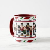 Nutcracker personalisieren Name und Weihnachtsgrüß Tasse (Vorderseite Links)
