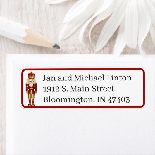 Nutcracker Personalisieren Rücksendeadresse Weihna (Insitu)