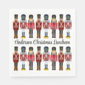 Nutcracker Personalisieren Text Soldier Weihnachte Serviette (Vorderseite)
