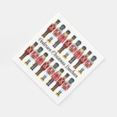 Nutcracker Personalisieren Text Soldier Weihnachte Serviette (Ecke)