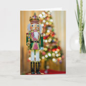 Nutcracker Personalisieren Text Weihnachtskarte Feiertagskarte (Vorderseite)