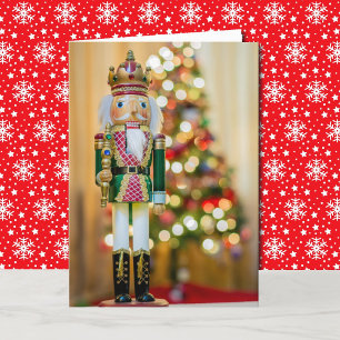 Nutcracker Personalisieren Text Weihnachtskarte Feiertagskarte