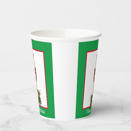 Nutcracker Personalisieren Text x 2 Weihnachten Pappbecher (Links)