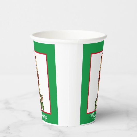 Nutcracker Personalisieren Text x 2 Weihnachten Pappbecher (Rechts)