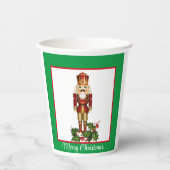 Nutcracker Personalisieren Text x 2 Weihnachten Pappbecher (Vorderseite)