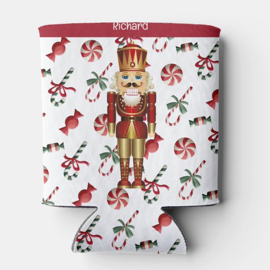Nutcracker personalisieren Weihnachtsgeschenk Dosenkühler (Rückseite)