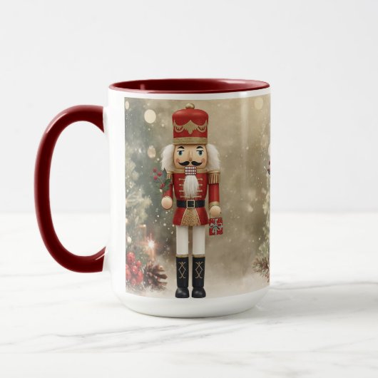 Nutcracker Personalisiert Frohe Weihnachts-Kaffee- Tasse (Links)