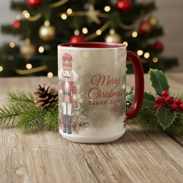 Nutcracker Personalisiert Frohe Weihnachts-Kaffee- Tasse