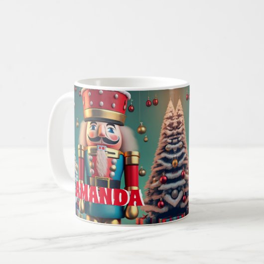 Nutcracker Personalisiert Kids Hot Chocolate Tasse (Vorderseite Links)