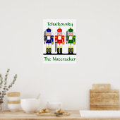 Nutcracker Personalisiertes Weihnachtsballgeschenk Poster (Küche)