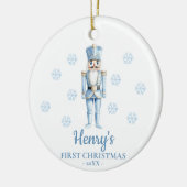 Nutcracker Personalized Baby's First Christmas Keramik Ornament (Links)